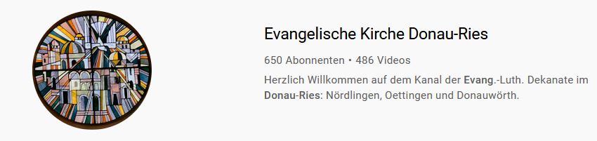 YouTube Donau-Ries Evangelisch